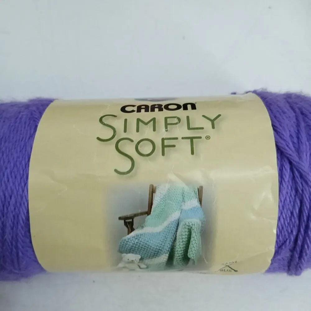 7X Caron Simply Soft Acrylic Worsted Weight Yarn Skein